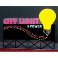 Miller Engineering Animation N Small City Power & Light Animated Sign MIE9282